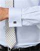 Shirt, slim-fit, double cuff, uni - non-iron Shirt, slim-fit, double cuff, uni - non-iron
