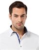 Hemd, slim-fit, uni, mit Kontrasteinlage - bügelfrei Hemd, slim-fit, uni, mit Kontrasteinlage - bügelfrei