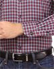 Shirt, slim-fit, checked with contrasting trim - non-iron