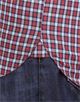 Shirt, slim-fit, checked with contrasting trim - non-iron