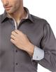 Shirt, regular-fit, uni, with contrasting trim - non-iron Shirt, regular-fit, uni, with contrasting trim - non-iron