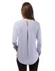 blouse, straight cut, round neck , hidden button placket blouse, straight cut, round neck , hidden button placket