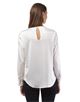 blouse, slightly fitted, round neck blouse, slightly fitted, round neck