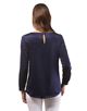 blouse, slightly fitted, boat neckline blouse, slightly fitted, boat neckline