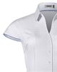 Blouse, slim-fit / fitted, stretch, shirt collar , short sleeves - easy-iron Blouse, slim-fit / fitted, stretch, shirt collar , short sleeves - easy-iron