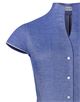 Blouse, modern-fit / slightly fitted, cup-shaped collar, soft Oxford, short sleeves - easy-iron Blouse, modern-fit / slightly fitted, cup-shaped collar, soft Oxford, short sleeves - easy-iron