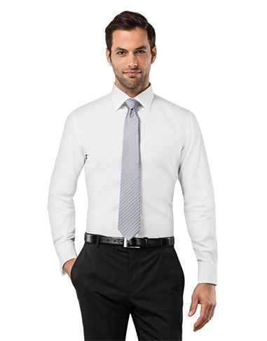 Hemd, slim-fit, Umschlagmanschette, uni - bügelfrei