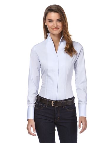 Bluse, modern-fit, Kelchkragen, uni - bügelleicht