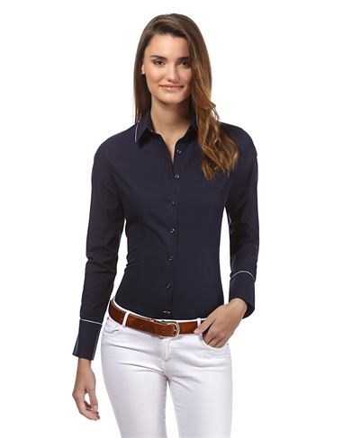 Bluse, modern-fit, uni - bügelleicht