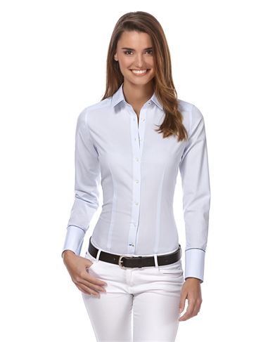 Bluse, modern-fit, uni - bügelleicht
