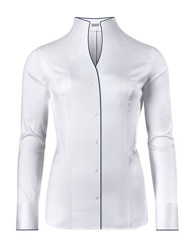 Bluse, slim-fit / tailliert, stretch, Kelchkragen - bügelleicht