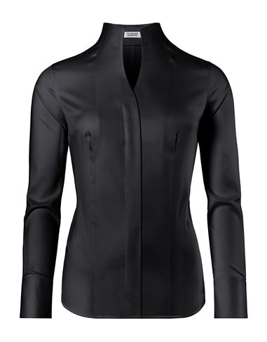 Bluse, modern-fit / leicht tailliert, Kelchkragen , Twill - bügelleicht