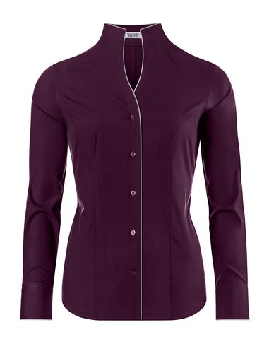Bluse, modern-fit / leicht tailliert, Kelchkragen - bügelleicht