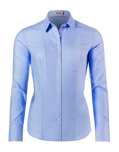 Bluse, modern-fit / leicht tailliert, Hemdkragen , soft Oxford - bügelleicht