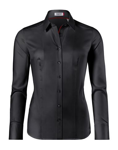Bluse, modern-fit / leicht tailliert, Hemdkragen , soft Twill - bügelleicht
