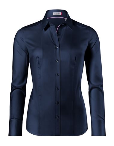 Bluse, modern-fit / leicht tailliert, Hemdkragen , soft Twill - bügelleicht