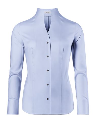 Bluse, modern-fit / leicht tailliert, Kelchkragen , soft Twill - bügelleicht