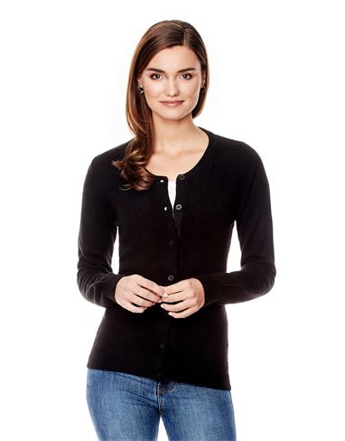 Pullover - klassische Strickjacke mit Knopfleiste