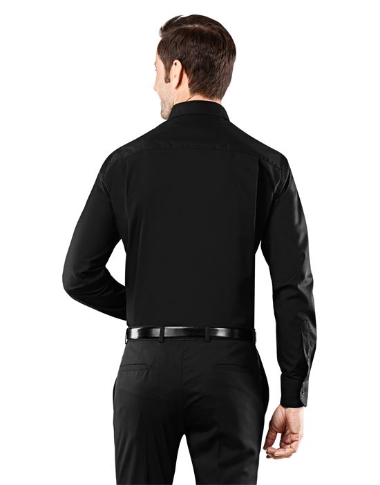 Hemd, slim-fit, uni - bügelfrei
