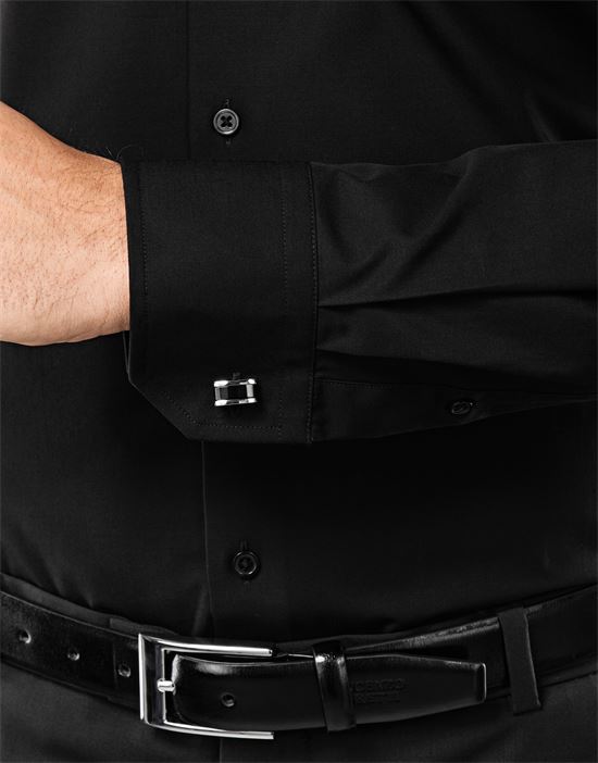 Hemd, slim-fit, uni - bügelfrei