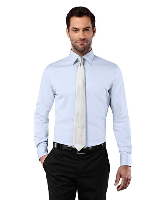 Hemd, slim-fit, uni - bügelfrei