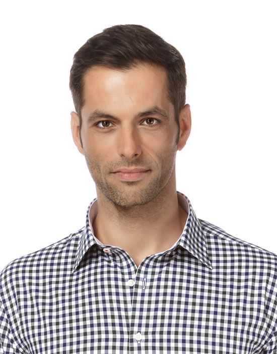 Shirt, regular-fit, checked with contrasting trim - non-iron