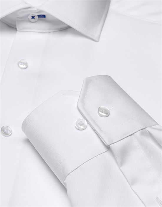 Shirt, slim-fit / fitted, twill - non-iron