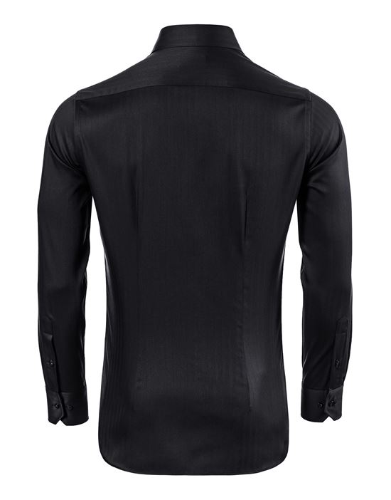 Hemd, slim-fit / tailliert, Fischgrat - bügelfrei