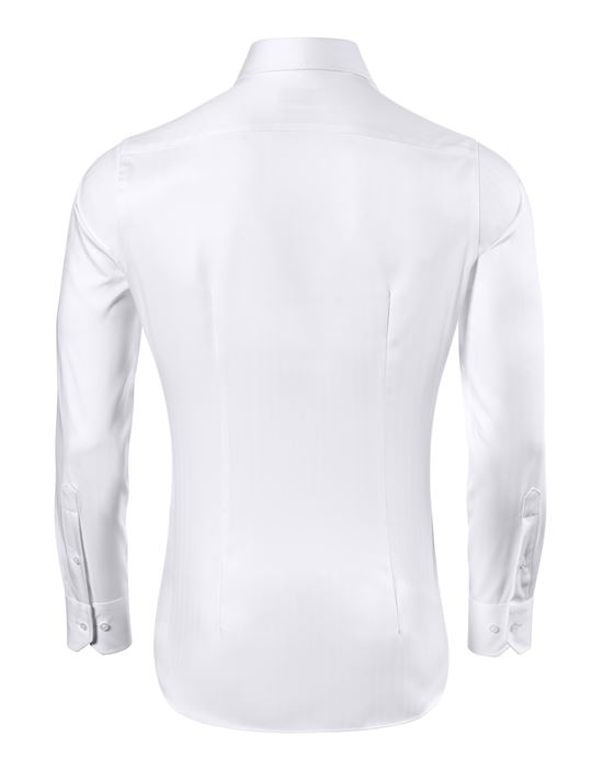 Shirt, slim-fit / fitted, herringbone - non-iron
