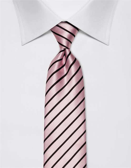 Tie, pure silk, striped