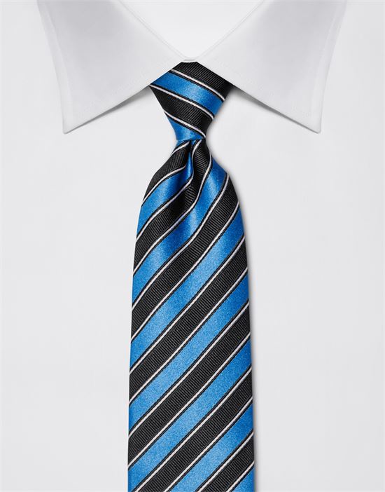 Tie, pure silk, striped